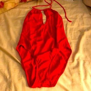 Red bathing suit size 14